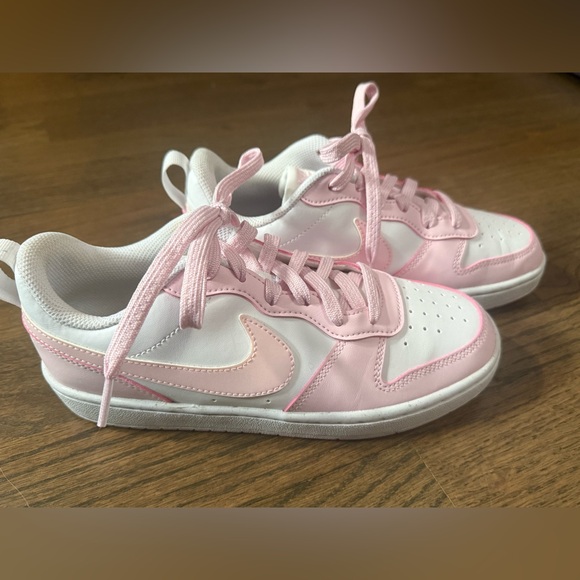 Nike Other - Nike Court Borough Low Recraft Sneakers in Pink and White SZ 5.5 Like New!